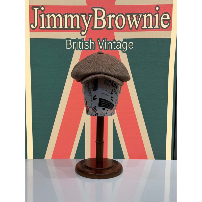 人字纹高定系列报童帽