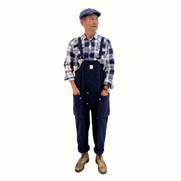 英式经典背带裤