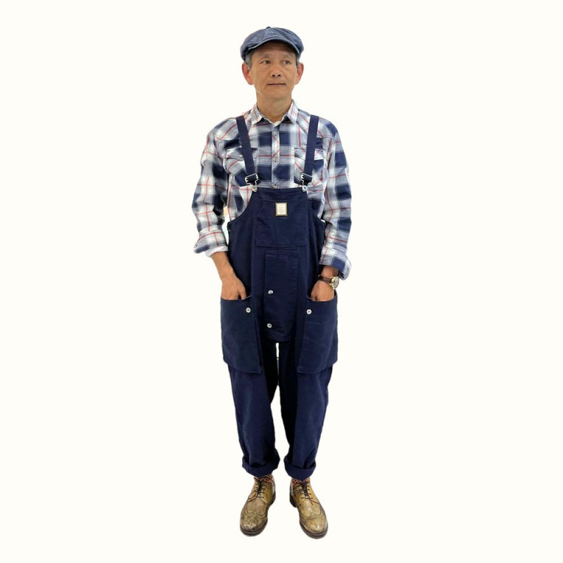 英式经典背带裤