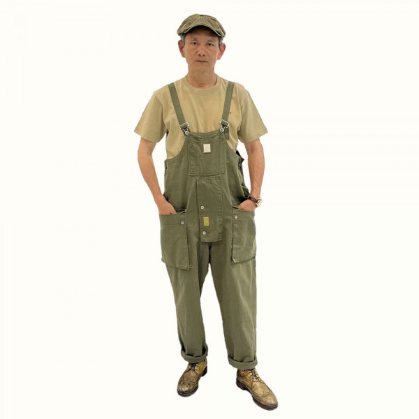 英式经典背带裤